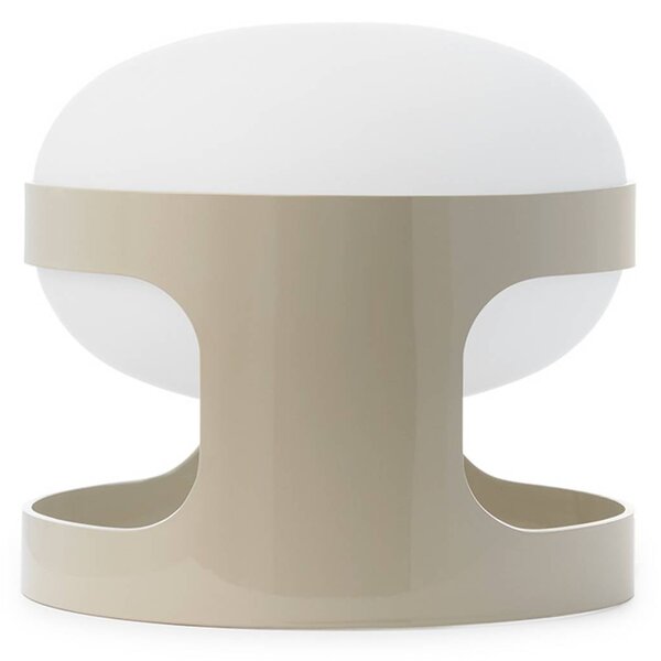 Kartell Lampa stołowa LED K28, aluminiowy / szary / cynkowy, salon / jadalnia, tworzywo sztuczne, design