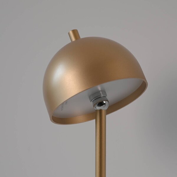 Schöner Wohnen lampa stojąca LED z akumulatorem Bellis, w kolorze złotym, IP54 możliwość ściemniania, mosiężny / złoty, salon / jadalnia, metal, skandynawski
