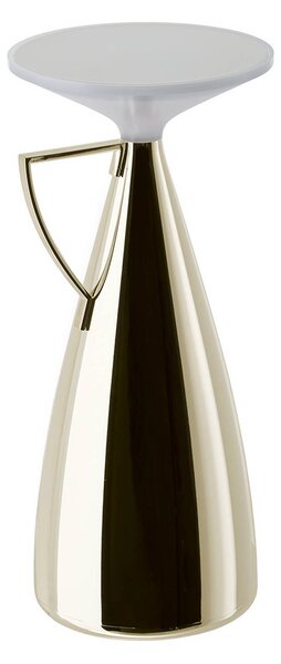 Kartell Lampa stołowa LED Camomille, możliwość ściemniania, kremowy / amber, salon / jadalnia, tworzywo sztuczne, design