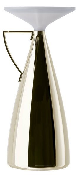Kartell Lampa stołowa LED Camomille, możliwość ściemniania, kremowy / amber, salon / jadalnia, tworzywo sztuczne, design