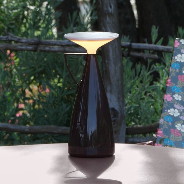 Kartell Lampa stołowa LED Camomille, możliwość ściemniania, czerwony, salon / jadalnia, tworzywo sztuczne, design
