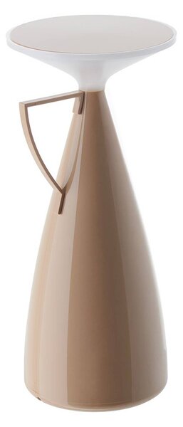 Kartell Lampa stołowa LED Camomille, możliwość ściemniania, kremowy / amber, salon / jadalnia, tworzywo sztuczne, design