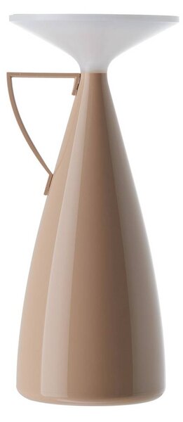 Kartell Lampa stołowa LED Camomille, możliwość ściemniania, kremowy / amber, salon / jadalnia, tworzywo sztuczne, design