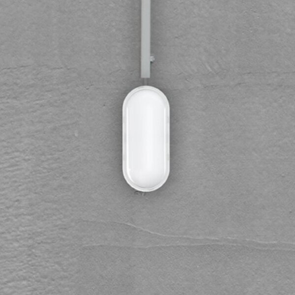 MEGATRON Lampa zewnętrzna z czujnikiem ruchu Zella Neo XL Sensor, możliwość ściemniania, biały / opal, przedpokój, tworzywo sztuczne