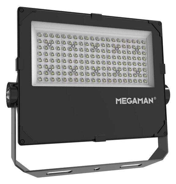 MEGAMAN Reflektor zewnętrzny LED Hugo, 90 W, 3000 K, IP66 Hugo, czarny, aluminium
