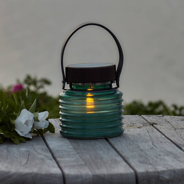 Sirius Lampa solarna ozdobna Aston Jar, zielony, szkło