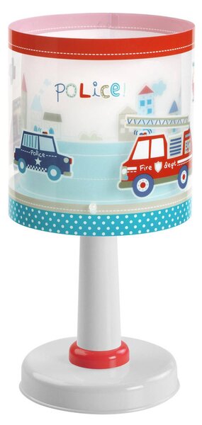Dalber Lampa stołowa Police, biały / opal, pokój dziecięcy, tworzywo sztuczne