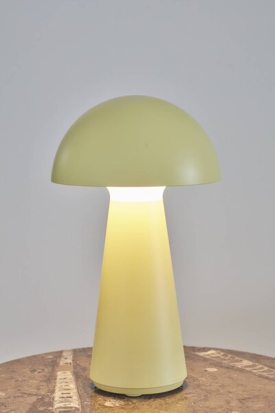 Sirius Lampa stołowa LED z akumulatorem Sam, żółta, tworzywo sztuczne, wys. 28 cm, IP54 możliwość ściemniania, żółty / pomarańczowy, tworzywo sztuczne, skandynawski