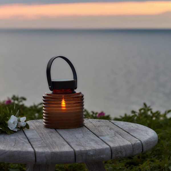 Sirius Lampa solarna ozdobna Aston Jar, kremowy / amber, szkło