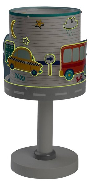 Dalber Lampa stołowa Baby Travel, biały / opal, pokój dziecięcy, tworzywo sztuczne
