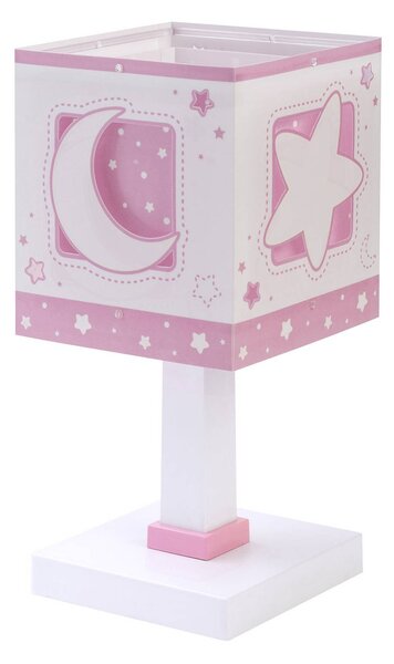 Dalber Lampa stołowa Moonlight Pink, fioletowy / różowy / bladoróżowy, pokój dziecięcy, tworzywo sztuczne