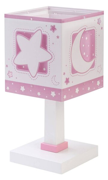 Dalber Lampa stołowa Moonlight Pink, fioletowy / różowy / bladoróżowy, pokój dziecięcy, tworzywo sztuczne
