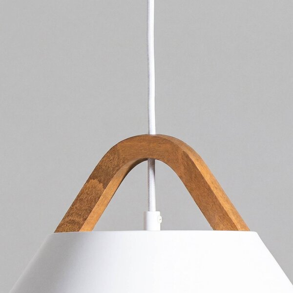 Lampa wisząca Funda Luminex, możliwość ściemniania, biały / opal, salon / jadalnia, metal, nowoczesny