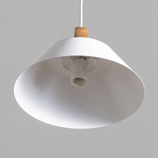 Lampa wisząca Funda Luminex, możliwość ściemniania, biały / opal, salon / jadalnia, metal, nowoczesny