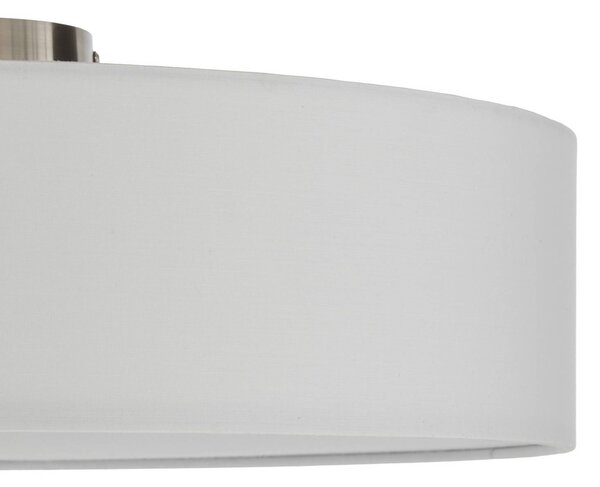 Lampa sufitowa Sebatin Lindby, możliwość ściemniania, kremowy / amber, sypialnia, tkanina / materiał / jedwab, nowoczesny