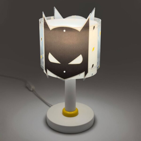 Dalber Lampa stołowa Dark Hero, czarny, pokój dziecięcy, tworzywo sztuczne