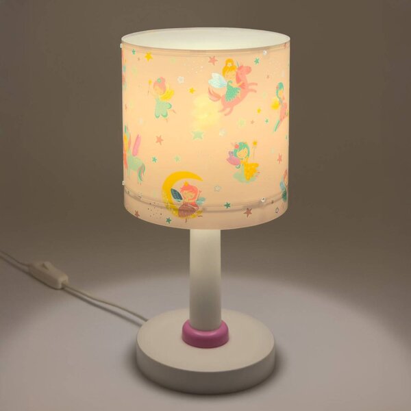 Dalber Lampa stołowa Fairy Dreams, fioletowy / różowy / bladoróżowy, pokój dziecięcy, tworzywo sztuczne