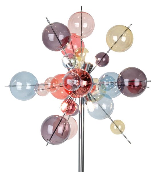 Näve Lampa stojąca Explosion, multikolor, salon / jadalnia, szkło