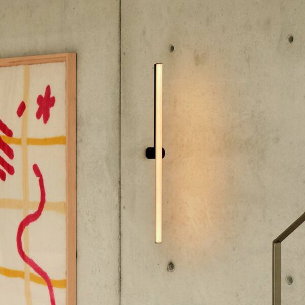 MARSET Kinkiet designerski Ambrosia A 90, możliwość ściemniania, czarny, salon / jadalnia, aluminium, design