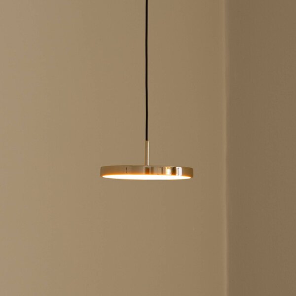 UMAGE Lampa wisząca designerska Asteria Micro, możliwość ściemniania, mosiężny / złoty, salon / jadalnia, metal, design