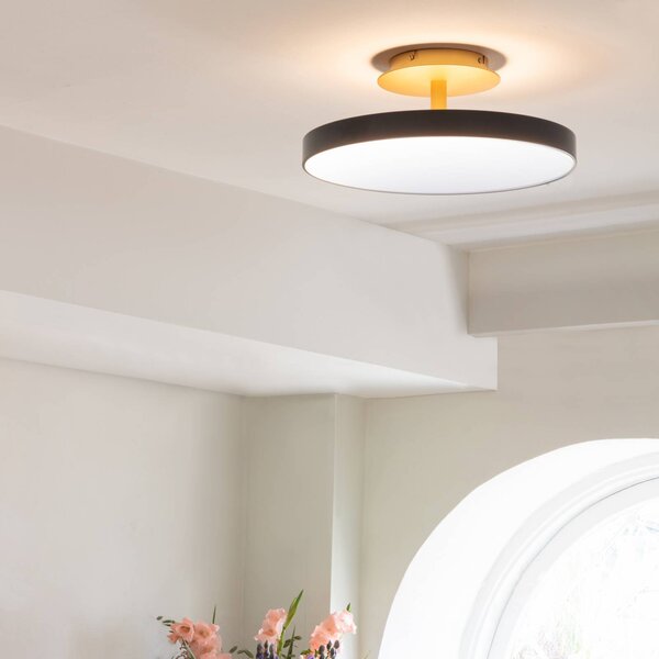 UMAGE Lampa sufitowa designerska Asteria UP PLUS, możliwość ściemniania, czarny, salon / jadalnia, metal, design