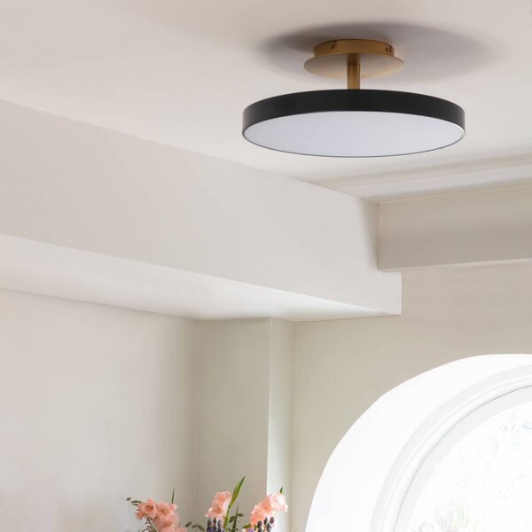 UMAGE Lampa sufitowa designerska Asteria UP PLUS, możliwość ściemniania, czarny, salon / jadalnia, metal, design