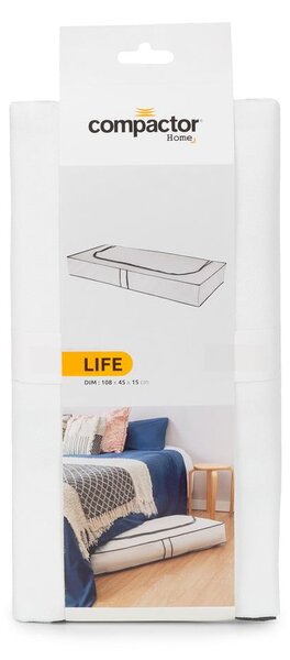 Biały organizer pod łóżko Compactor Underbed White