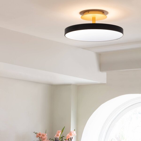 UMAGE Lampa sufitowa designerska Asteria UP PLUS, możliwość ściemniania, czarny, salon / jadalnia, metal, design