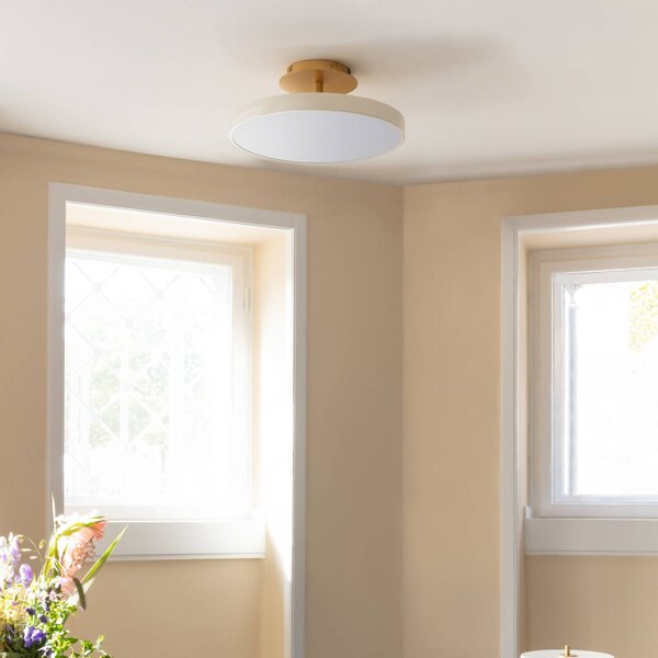 UMAGE Lampa sufitowa designerska Asteria UP PLUS, możliwość ściemniania, kremowy / amber, salon / jadalnia, metal, design