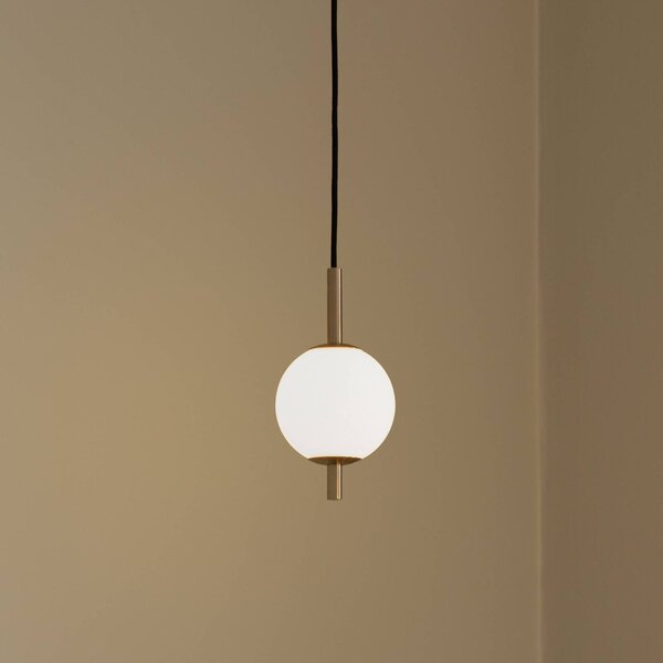 UMAGE Lampa wisząca designerska Audrey, możliwość ściemniania, mosiężny / złoty, salon / jadalnia, metal, design