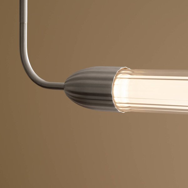 UMAGE Lampa wisząca designerska LEMON SQUEEZE LINEAR, możliwość ściemniania, aluminiowy / szary / cynkowy, salon / jadalnia, metal, design