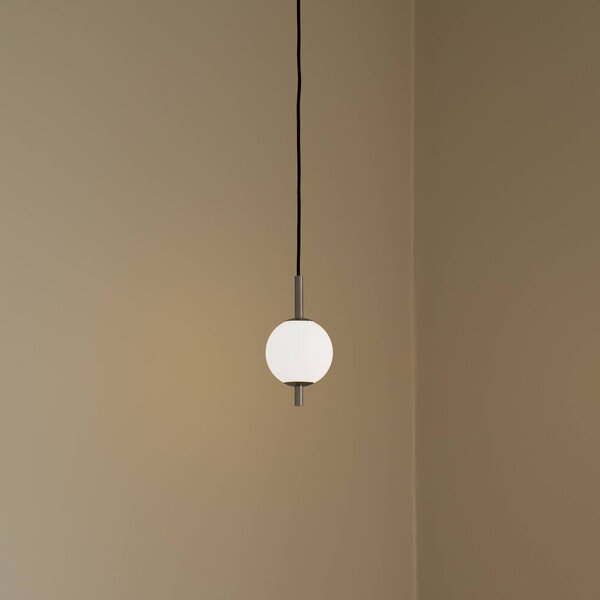 UMAGE Lampa wisząca designerska Audrey, możliwość ściemniania, aluminiowy / szary / cynkowy, salon / jadalnia, metal, design