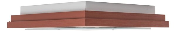 Lampa sufitowa Tally Argon, terracotta, przedpokój, drewno
