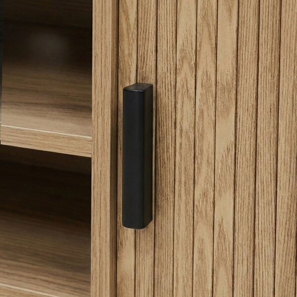 Szafka rtv ryflowana SCAVA, 140 x 40 x 46 cm