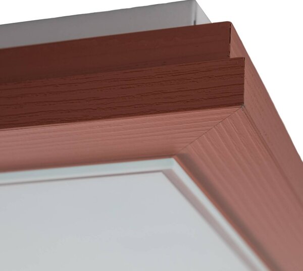 Lampa sufitowa Tally Argon, terracotta, przedpokój, drewno