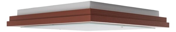 Lampa sufitowa Tally Argon, terracotta, przedpokój, drewno
