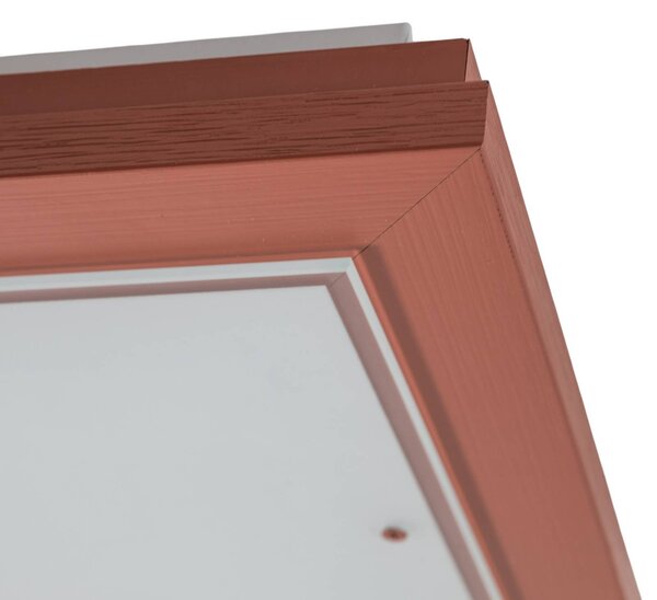 Lampa sufitowa Tally Argon, terracotta, przedpokój, drewno
