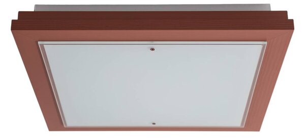 Lampa sufitowa Tally Argon, terracotta, przedpokój, drewno