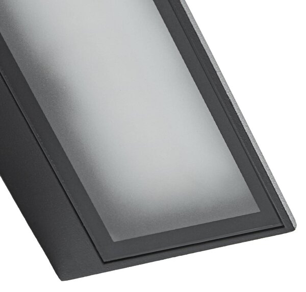 Kinkiet zewnętrzny LED Triava Lindby, czarny, aluminium, nowoczesny
