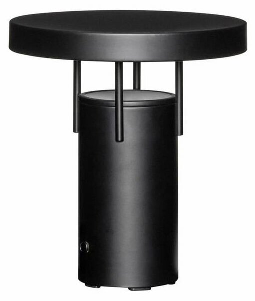 Hübsch Ładna lampa stołowa LED BringMe Mini, czarna matowa, 20 cm możliwość ściemniania, czarny, metal, nowoczesny