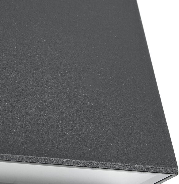 Kinkiet zewnętrzny LED Triava Lindby, czarny, aluminium, nowoczesny