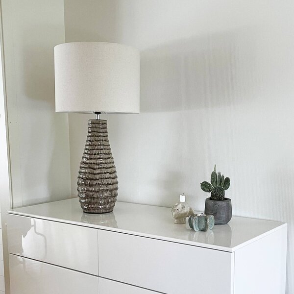 By Rydéns Lampa stołowa Bartha, brązowy / rdzawy, salon / jadalnia, ceramika