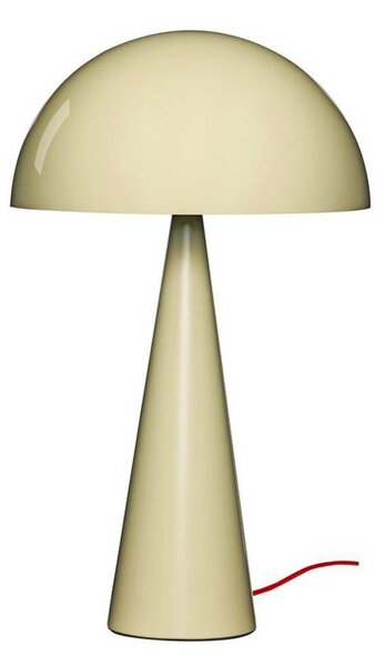 Hübsch Lampa stołowa Mush, kremowy / amber, sypialnia, metal, nowoczesny