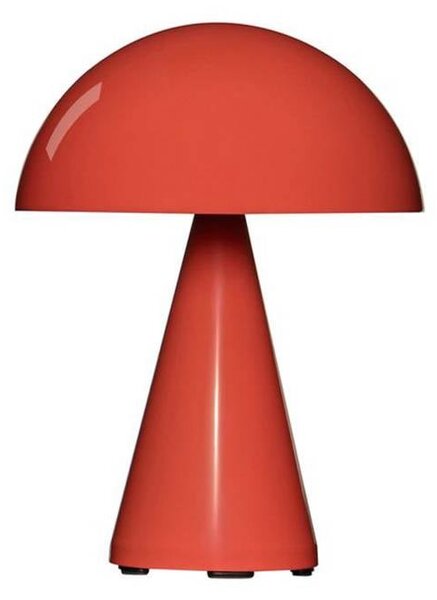 Hübsch Ładna lampa stołowa LED Mush, jasnoczerwona, wysokość 20 cm możliwość ściemniania, czerwony, metal, nowoczesny