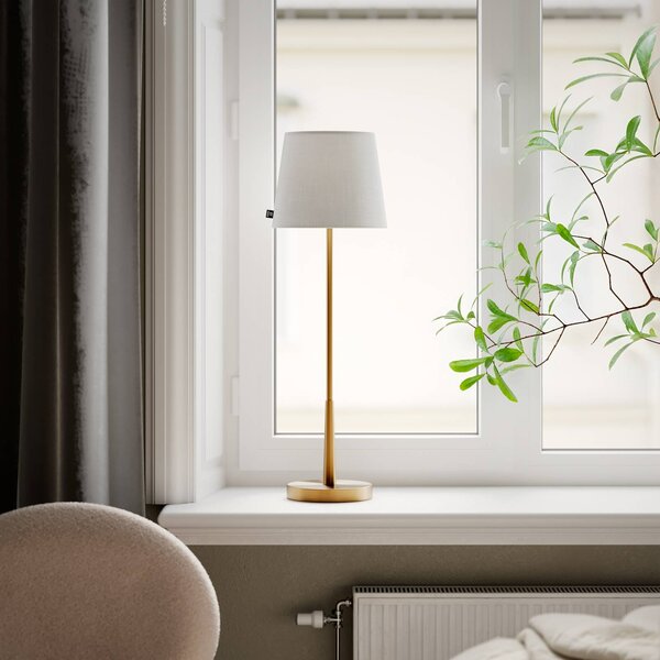 By Rydéns Lampa stołowa Lumi, mosiężny / złoty, salon / jadalnia, metal