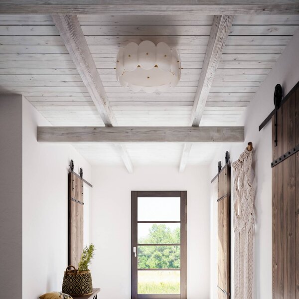 By Rydéns Lampa sufitowa designerska Omlott, możliwość ściemniania, biały / opal, salon / jadalnia, szkło, design