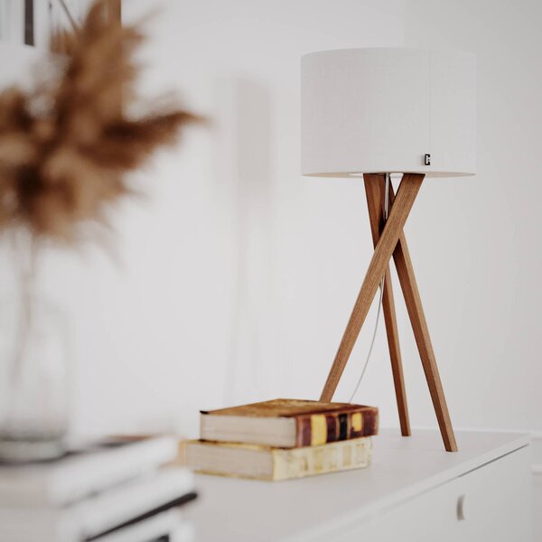 By Rydéns Lampa stołowa Vega, jasne drewno, salon / jadalnia, drewno