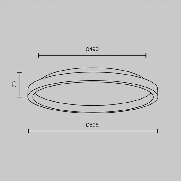 Maytoni Lampa sufitowa LED Orign, czarny, salon / jadalnia, metal, nowoczesny