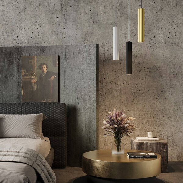 Maytoni Lampa wisząca Calipso, możliwość ściemniania, czarny, salon / jadalnia, aluminium, nowoczesny