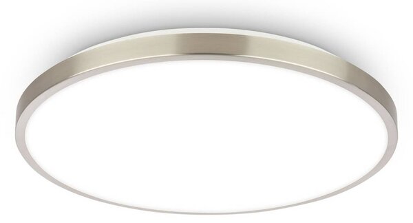 Briloner Panel LED Kaida, aluminiowy / szary / cynkowy, biuro, metal